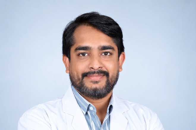 Dr. K M J S Srinivas, Orthopaedic Surgeon, consulting at Sharada Hospital Narsipatnam